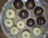 A picture of step 6 of Milk and Chocolate Peda.