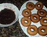 A picture of step 7 of Wheat flour chocolate donuts healthy food for kids.