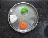 A picture of step 4 of Tri colour traditional steam Modak Ukadiche Modak.