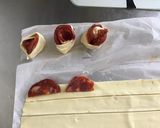 Une image de l'étape 3 de Petits feuilletés au chorizo.