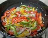 A picture of step 2 of Colourful Schezwan Noodles.
