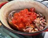 A picture of step 11 of Marinated Braised Pork Shoulder with Tomatoes and Bacon.