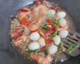 Foto langkah ke 6 dari resep Tauco Udang Telur Puyuh Jesslyn Orlane.