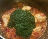 A picture of step 13 of Chicken spinach Curry 🍗🌿🍜.