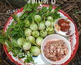 รูปขั้นตอนการทำที่ 1 ของ มะเขือพริกแกงหมู