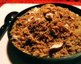 A picture of step 4 of Jaggery panjiri.