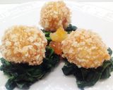 Foto del passaggio 4 della ricetta Merluzzo in crosta di panko, con erbette e frutto di mostarda