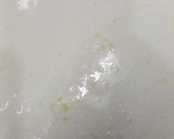 A picture of step 1 of Amaranth or Rajgira Halwa.
