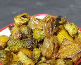 A picture of step 3 of Mini karela potatoes GM masala baaji.