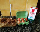 Foto del paso 1 de la receta Suflé de carne con castañas y manzana