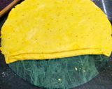 A picture of step 2 of Bafla Baati and Daal with Spinach.