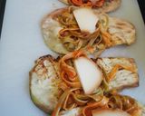 A picture of step 2 of Eggplant Roll-Ups with Tagliatelle and Meat Sauce.