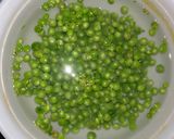 A picture of step 2 of Matar paneer.