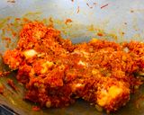 A picture of step 3 of Gajar Katli.
