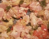 Foto del paso 6 de la receta: Calabacines rellenos de pollo a la barbacoa y miel🍯