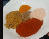 A picture of step 2 of Palak gosht.