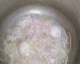 A picture of step 3 of Aloo gosht.