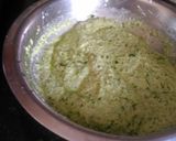 A picture of step 1 of Spinach oats dhokla.