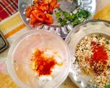A picture of step 1 of Besan Cheela - paneer stuffed Besan cheela in 15 minutes / Healthy instant morning Breakfast chila.