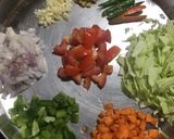 A picture of step 1 of Soupy Noodles.