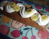 A picture of step 6 of Biscuits Cream roll | No Bake 🥐🥐🥐.