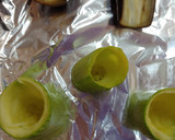 Foto del paso 7 de la receta: Tronquitos de calabacín rellenos de pollo y verduras