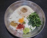A picture of step 1 of Rice fenugreek muthiya curry.