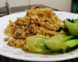 A picture of step 3 of Salmon Rice With Tomato Ricotta Pesto.