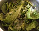 A picture of step 1 of Paneer in Green curry (methi chaman).