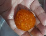 A picture of step 7 of Motichoor Laddu.