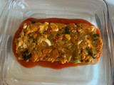 Lasaña de verduras con atún y huevo