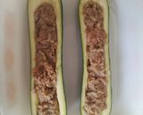 Töltött cukkini kukoricás bulgurral recept fázis 2 fotója