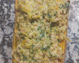 Foto del paso 11 de la receta: Calabaza rellena de carne con espinacas y bechamel 💜