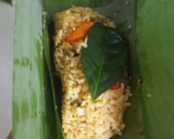Foto langkah ke 4 dari resep Pepes nasi burih.