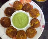 A picture of step 1 of Sweet corn tikki chaat.