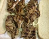 A picture of step 4 of Leftovers black pepper steak (long / round burger).