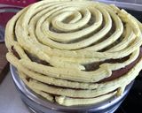 A picture of step 21 of Eggless Rasmalai Cake.