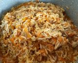 عکس مرحله 4 از دستور هویج پلو با گوشت چرخکرده