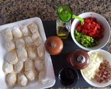 Foto del paso 2 de la receta: Sorrentinos, con vegetales y salsa en vino tinto