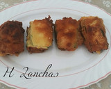 Foto del paso 8 de la receta: Calabacines rebozados rellenos de jamón, queso y beicon de pavo