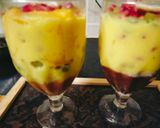 A picture of step 7 of 🍓🍓 custard Dessert 🍪 (fruit custard ❤️).