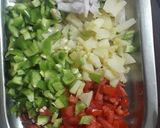 A picture of step 2 of Veg cheese Pizza.