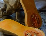 Une image de l'étape 1 de Butternut farcie aux champignons.