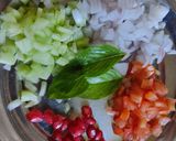 A picture of step 2 of Mix veg raita.