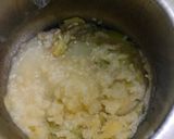 A picture of step 1 of Dudhi bhartha.