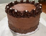 A picture of step 12 of Nana’s Famous Chocolate Cake.