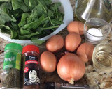 Foto del paso 1 de la receta: Tortilla de espinacas con salsa