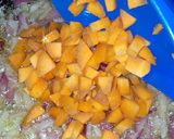 A picture of step 2 of Rainbow fried rice.
