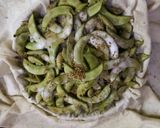 A picture of step 1 of Undhiya chat.