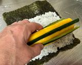 A picture of step 8 of Japanese Egg Flower Sushi.
